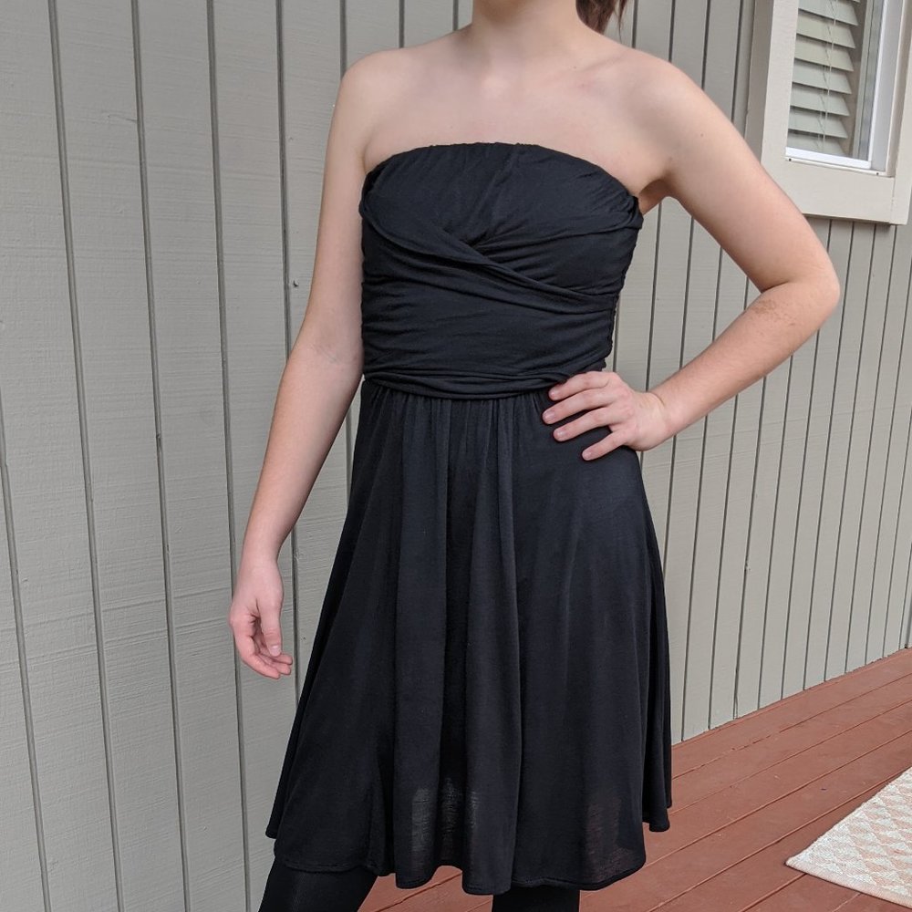 The Limited Black Stretch Flounce Dress, Sz. XS